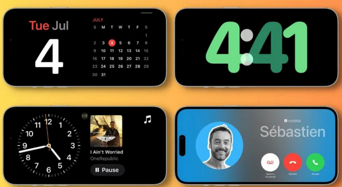 万源苹果手机维修分享iOS17横屏充电待机显示有什么好处 