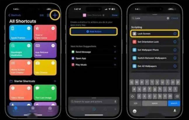 万源苹果14锁屏维修店分享iPhone14升级iOS16.4后如何创建锁屏快捷方式 