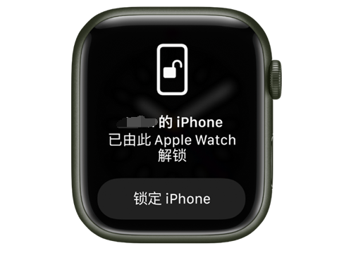 万源苹果手机维修分享用 AppleWatch 解锁配备面容 ID 的 iPhone方法 